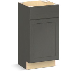 RELIABILT Parkstone II Vanity Base, Slate Stained, 18" W, 1 Door, Fully Assembled - 641197 | Lowe's Pro Supply